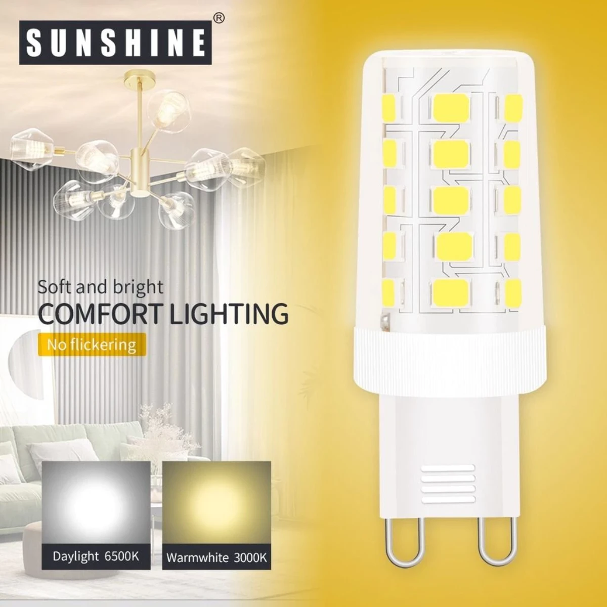 Sunshine Led Module Sunshine LED Capsule Light Bulb G9 3W Warmwhite 3000K / Daylight 6500K ...