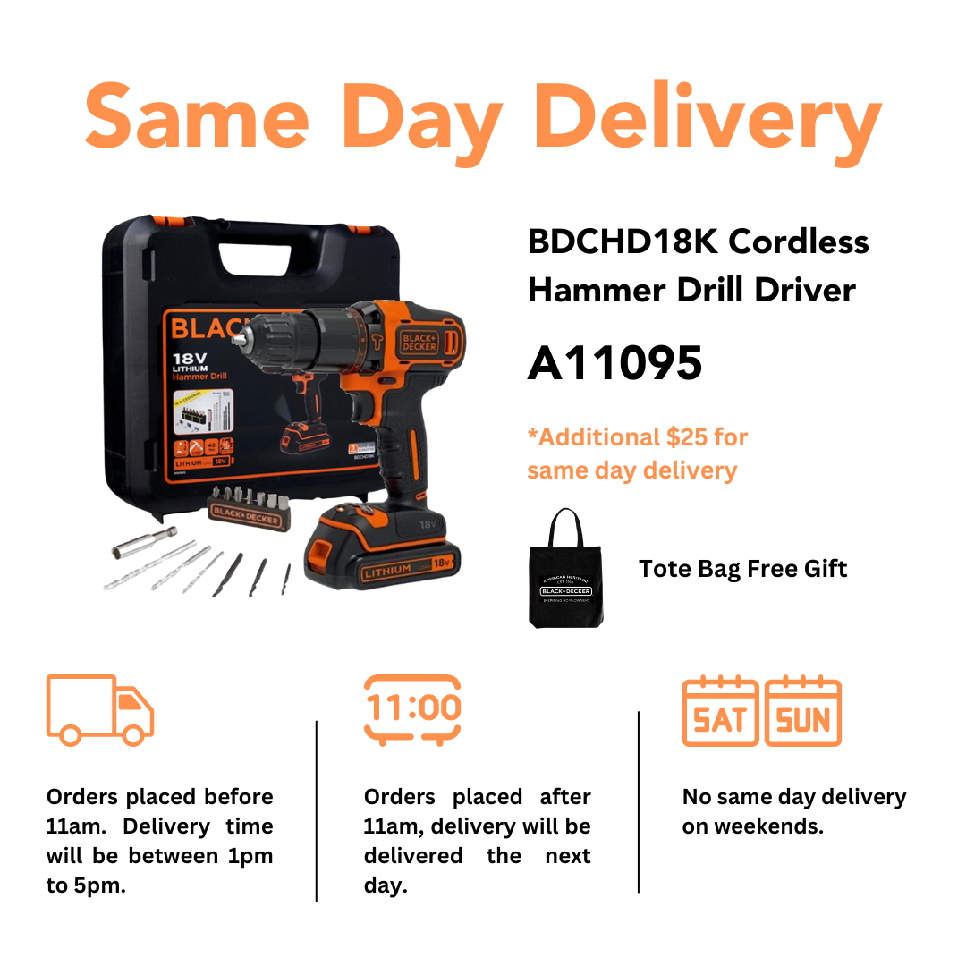 Black & Decker BDCHD18K 18V Cordless Hammer Drill Selffix DIY