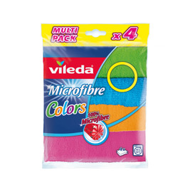 Vileda Microfibre Colour Cloth Multi-Pack (4-pieces) - Selffix Singapore