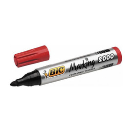 BIC Permanent Marker 2000 Bullet Red Ink