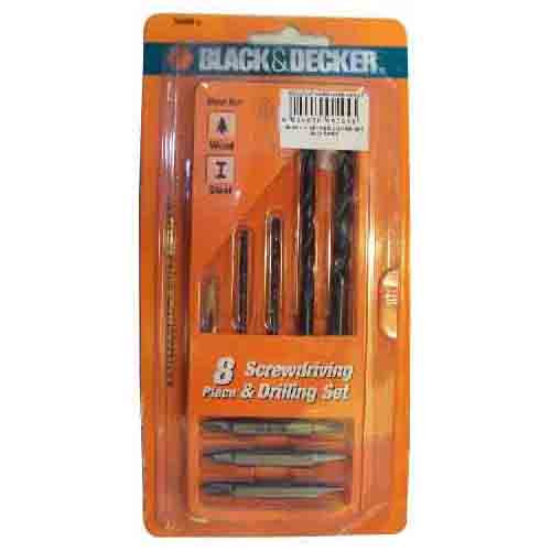 Black and Decker 50688G Screwdriver Drilling Project set 9pcs - Selffix Singapore