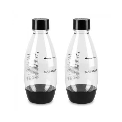 SodaStream Carbonating Bottles 0.5L Twin Pack Fuse Black