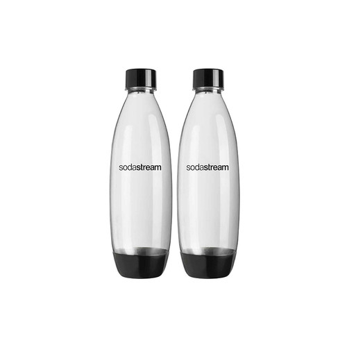 SodaStream Carbonating Bottles 1L Twin Pack Fuse Black