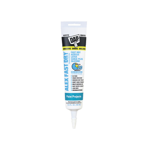 DAP Alex Plus Fast Dry Acrylic Latex Caulk White 162ml