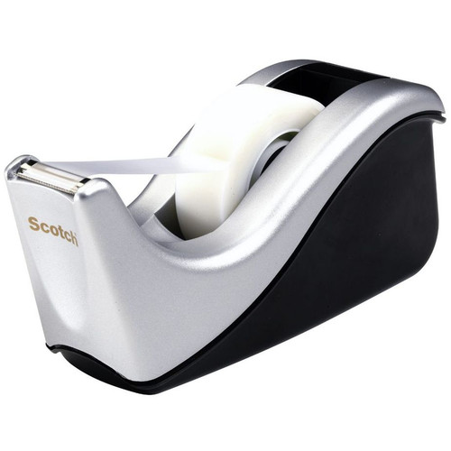 3M Scotch  Desktop Tape Dispenser Silver C-60