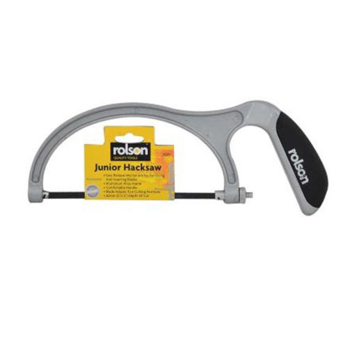 Rolson Aluminium Junior Hacksaw With Rubberized Handle