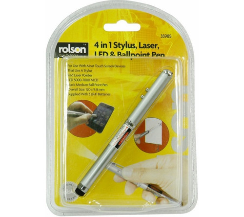 Rolson 35985 Stylus Laser LED Ballpoint Pen