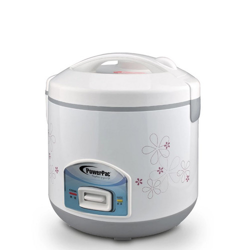 PowerPac PPRC12 Delux Rice Cooker W/ Steamer 1.2L