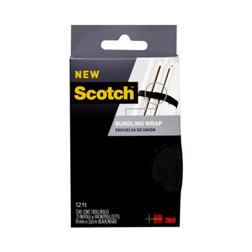 3M Scotch 3740 Black Bunding Straps 3/4X 12Ft Roll