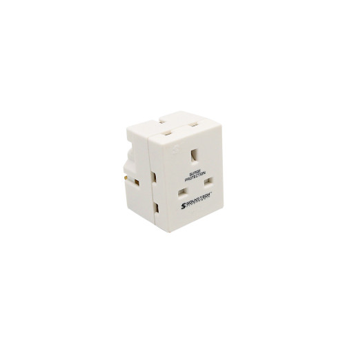 SoundTeoh PP-37S 3-Way Multi Adaptor with Surge Protection - Selffix Singapore