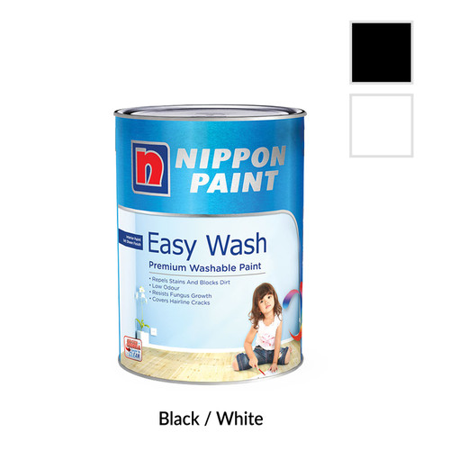 Nippon Paint Easy Wash (Black or White)