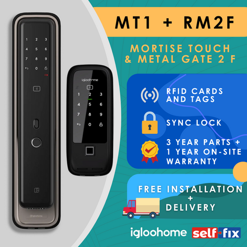 Igloohome RM2F + MT1 (Mortise Touch) - Selffix Singapore