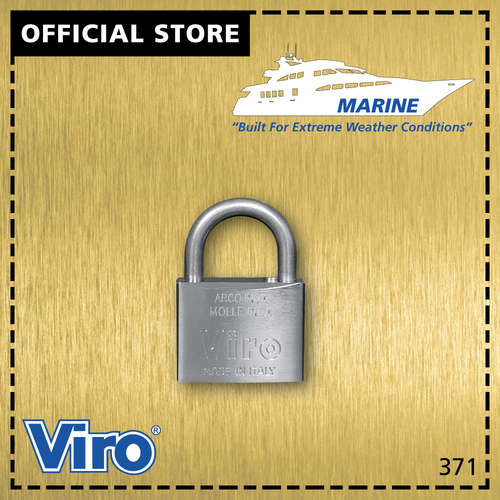 Viro 373/BP Marine Padlock Short Shackle 40mm - Selffix Singapore