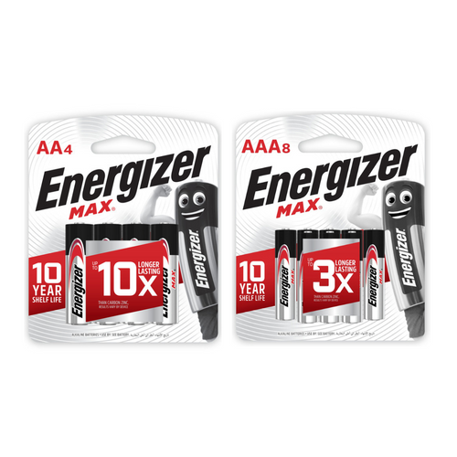 Energizer Max Alkaline batteries - Selffix Singapore