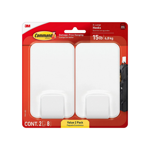 3M Command Mega Utility Hook VP - 17011-2ES up to 6.8kg - Selffix Singapore