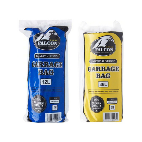 Falcon Galaxy Universal Strong Garbage Bag (Assorted Sizes) - Selffix Singapore