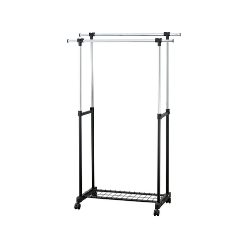 Rene E70412 Duo Portable Double Garment Rack Matt Black - Selffix Singapore
