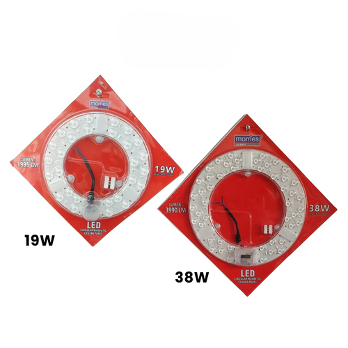Morries LED Circular Magnetic Ceiling Panel 19W/ 38W - Selffix Singapore