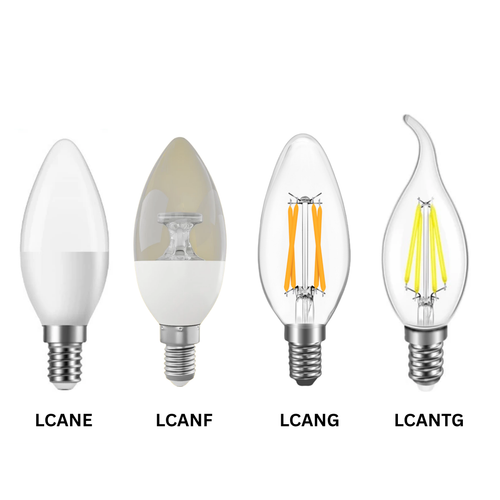 Sunshine LED Filament Candle Bulb 4W / 5W Base E14 LED Light Bulb LED Vintage Antique Chandelier Light Daylight / Warmwhite - Selffix Singapore