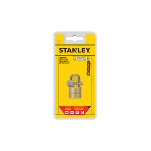 Stanley S742-041 25mm Solid Brass Long Shackle Pad - Selffix Singapore