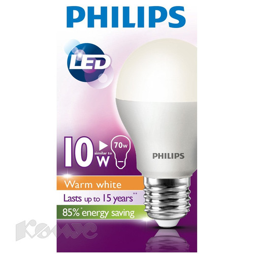 Philips  LED Bulb 10-70W E27 3000K 230V A55 (Blister)