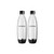 SodaStream Carbonating Bottles 1L Twin Pack Fuse Black