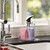 Simplehuman Chrome Square Push Pump Soap Dispenser With Caddy 22 fl. oz. KT1159