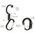 Heroclip Medium Carabiner Stealth Black Hook Clip Fastener