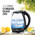 PowerPac PPJ2004G Cordless Kettle Glass Jug 1.7L