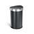 Simplehuman 45L Semi-Round Sensor Trash Bin Can (Assorted Colors) Black Steel - Selffix Singapore