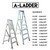 Laddermenn A-Shape HD Ladder (Assorted Steps) - Selffix Singapore