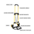 Stanley WTD-FT580 Heavy-Duty Folding Hand Truck (70kg Capacity) – Compact Utility Trolley - Selffix Singapore