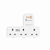 Sounteoh PE-333C Power Adaptor Wall Extension Socket USB A+C with individual power switches with surge protection - Selffix Singapore