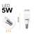 Sunshine LED Stick Light Bulb 5W/7W/9W/12W LED Bulb Base E14/E27/G24D Pin Lamp Rod Type Bulb - Selffix Singapore