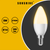 Sunshine LED Filament Candle Bulb 4W / 5W Base E14 LED Light Bulb LED Vintage Antique Chandelier Light Daylight / Warmwhite - Selffix Singapore