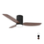Gloxon 45" DC 3-Blades Hugger Ceiling Fan with LED Light CF3201 LR Black / Black Wood / White - Selffix Singapore