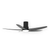 Gloxon 52" DC 5-Blades Hugger Ceiling Fan with LED Light CF5202 LR Black / Black Wood / White - Selffix Singapore