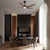 Gloxon 52" DC 5-Blades Ceiling Fan with LED Light CF5103 LR Black / Black Wood / White - Selffix Singapore