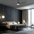 Gloxon 52" DC 5-Blades Ceiling Fan with LED Light CF5103 LR Black / Black Wood / White - Selffix Singapore