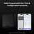 Aqara U100 Smart Door Lock (Black / Silver) + E1 Hub - Selffix Singapore