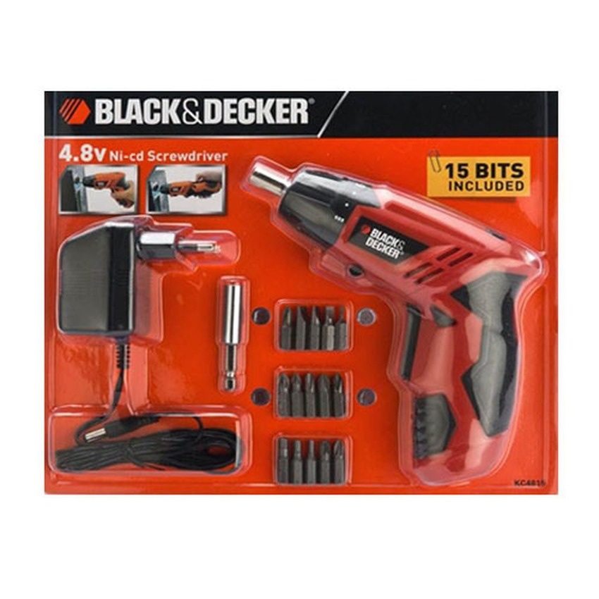 BLACK+DECKER Cordless Screwdriver I For DIY and professional usage 