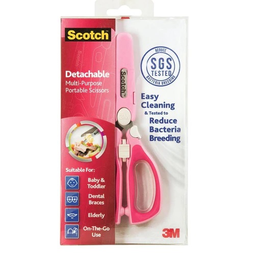 3M Scotch Portable Detachable Scissors Anti-Bacterial - Selffix Singapore