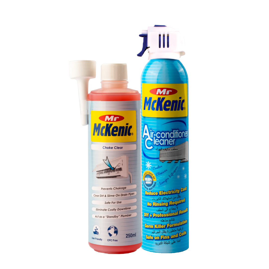 Mr McKenic Air-con Cleaner & Choke Clear Bundle Pack - Selffix Singapore