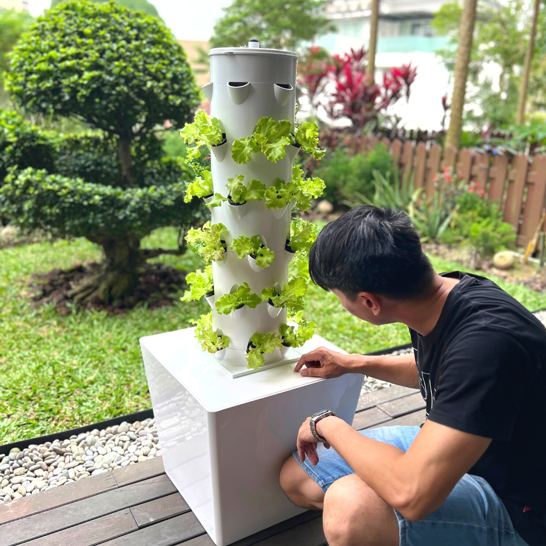 V-Gro One DIY Tower Planter Set - Selffix Singapore