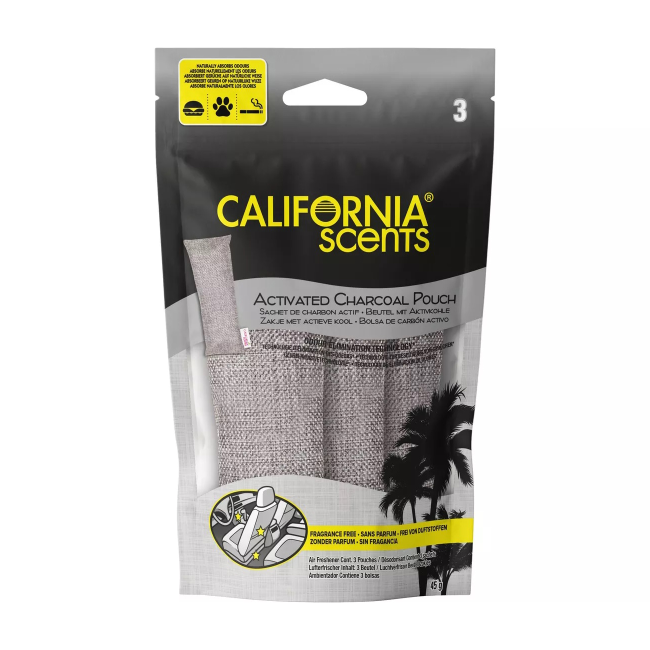 California Scents Charcoal Bag 15g x 3 - Selffix Singapore