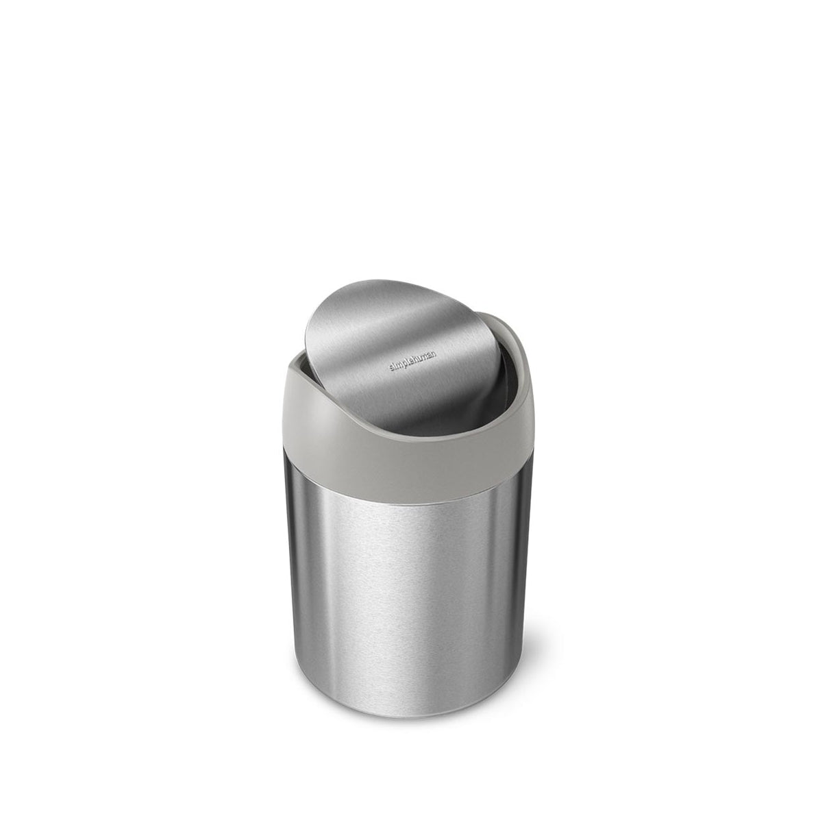 SimpleHuman Mini Countertop Can Grey 1.5L - Selffix Singapore