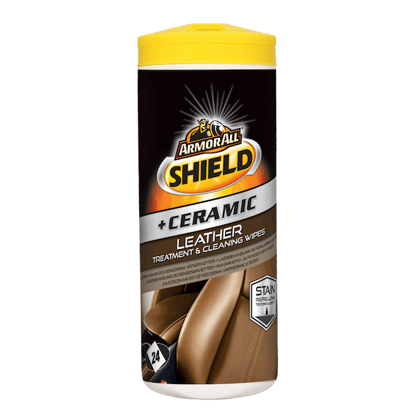 ArmorAll Shield+Ceramic Leather Clean Wipes 24s - Selffix Singapore