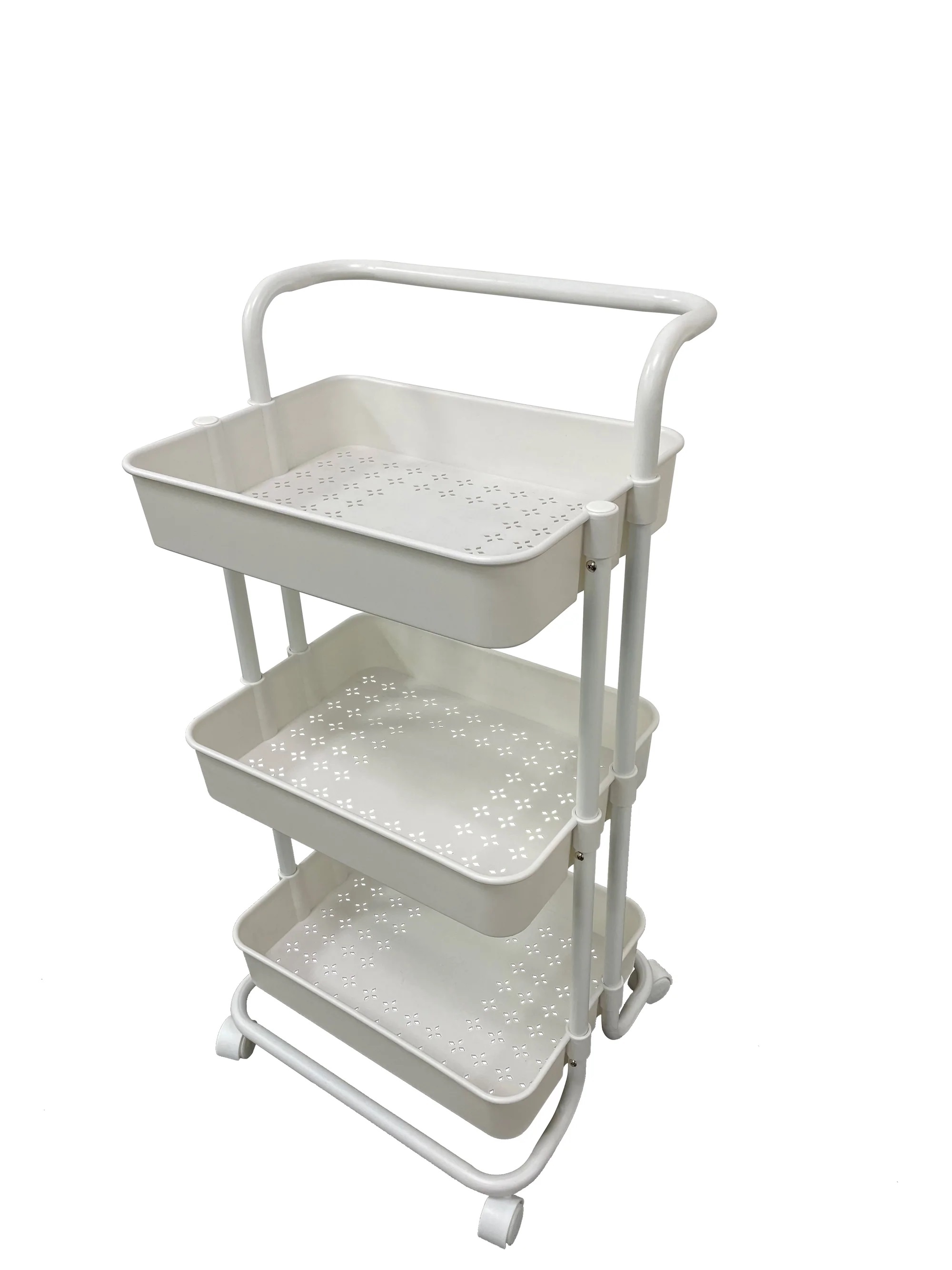 Rene_E70490 Carro Kitchen Utility Trolley White_Selffix Singapore