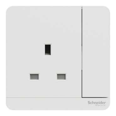 Schneider_E8315_AWE 13A 250V 1Gang Socket White_Selffix Singapore