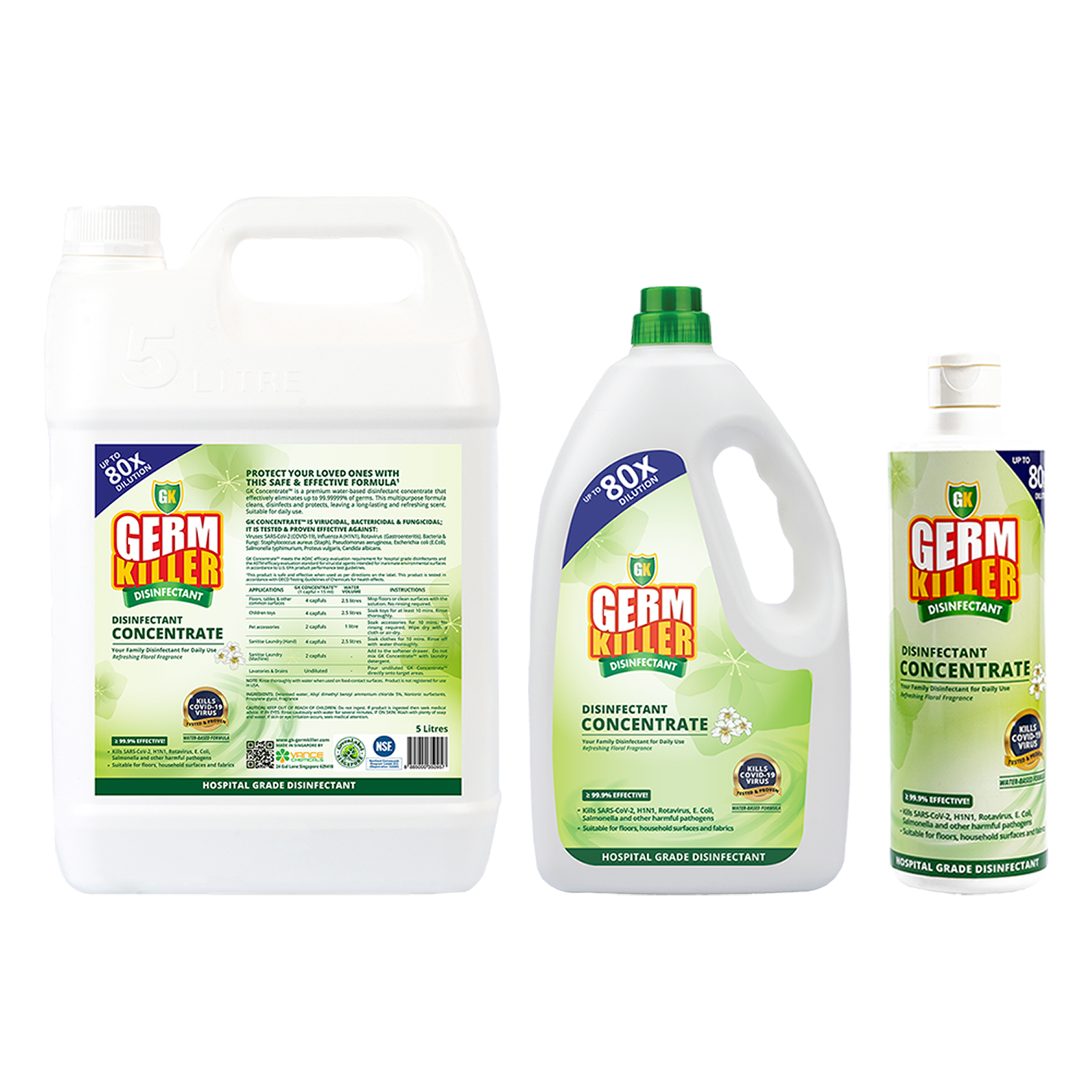 GermKiller Concentrate Disinfectant Floral - Selffix Singapore